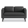 Hon Parkwyn Series Loveseat, 53.5w x 26.75d x 29h, Black HONVP3LLOVEBLK